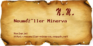 Neumüller Minerva névjegykártya